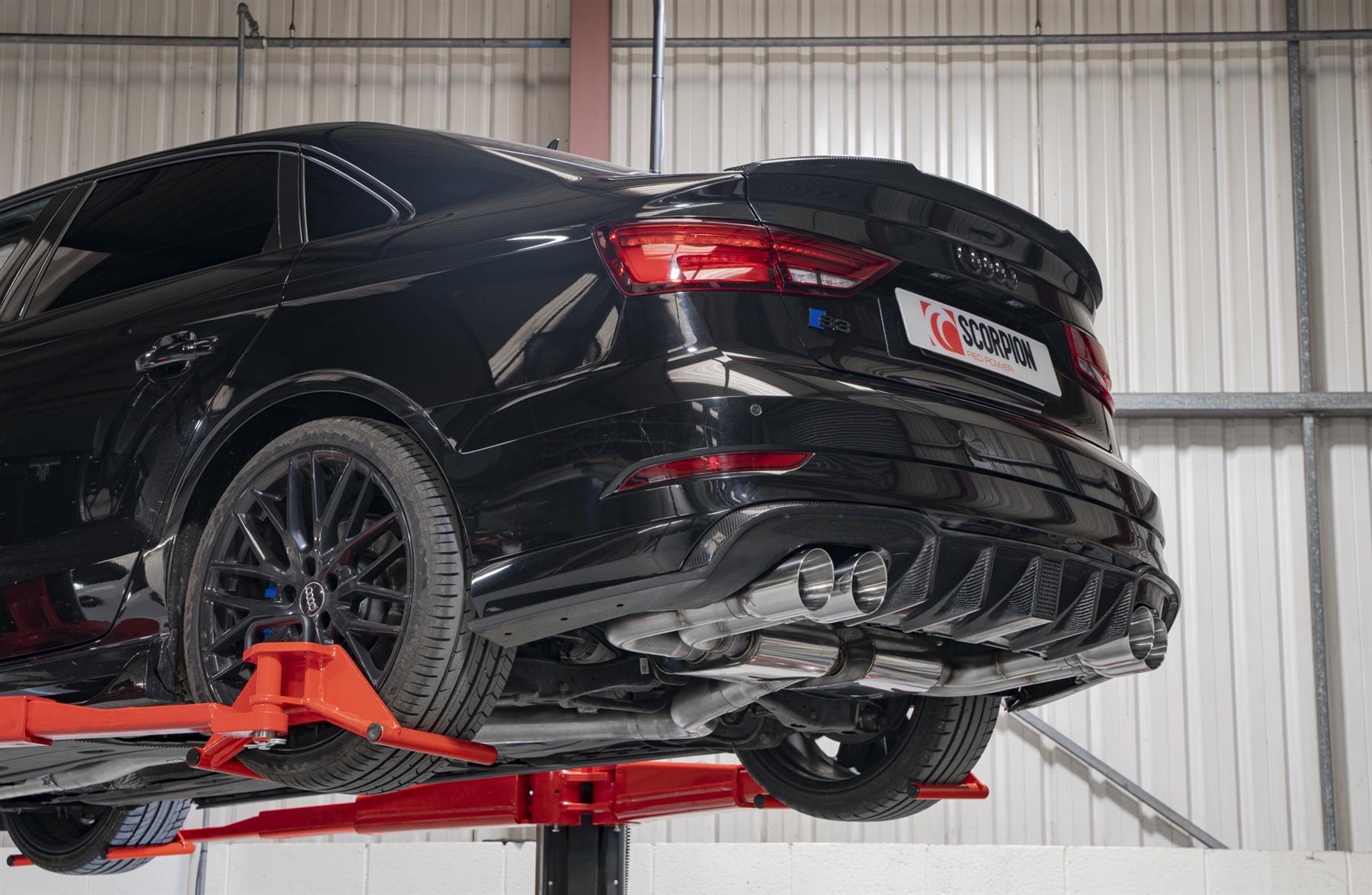 Scorpion Exhaust Non-Res/GPF-Back Without Valves Audi S3 Saloon 8V 2013-2020
