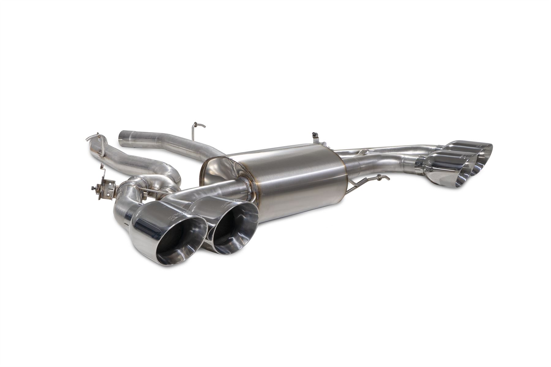 Scorpion Exhaust Half System with Valves Polished Trims BMW X3 M Pre LCI 2019-2021