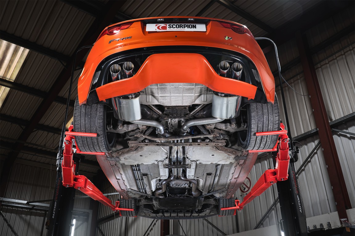 Scorpion Exhaust Cat-Back Valved System Daytona Tailpipe Jaguar F Type R 5.0 Coupe RWD & AWD 2014-2019