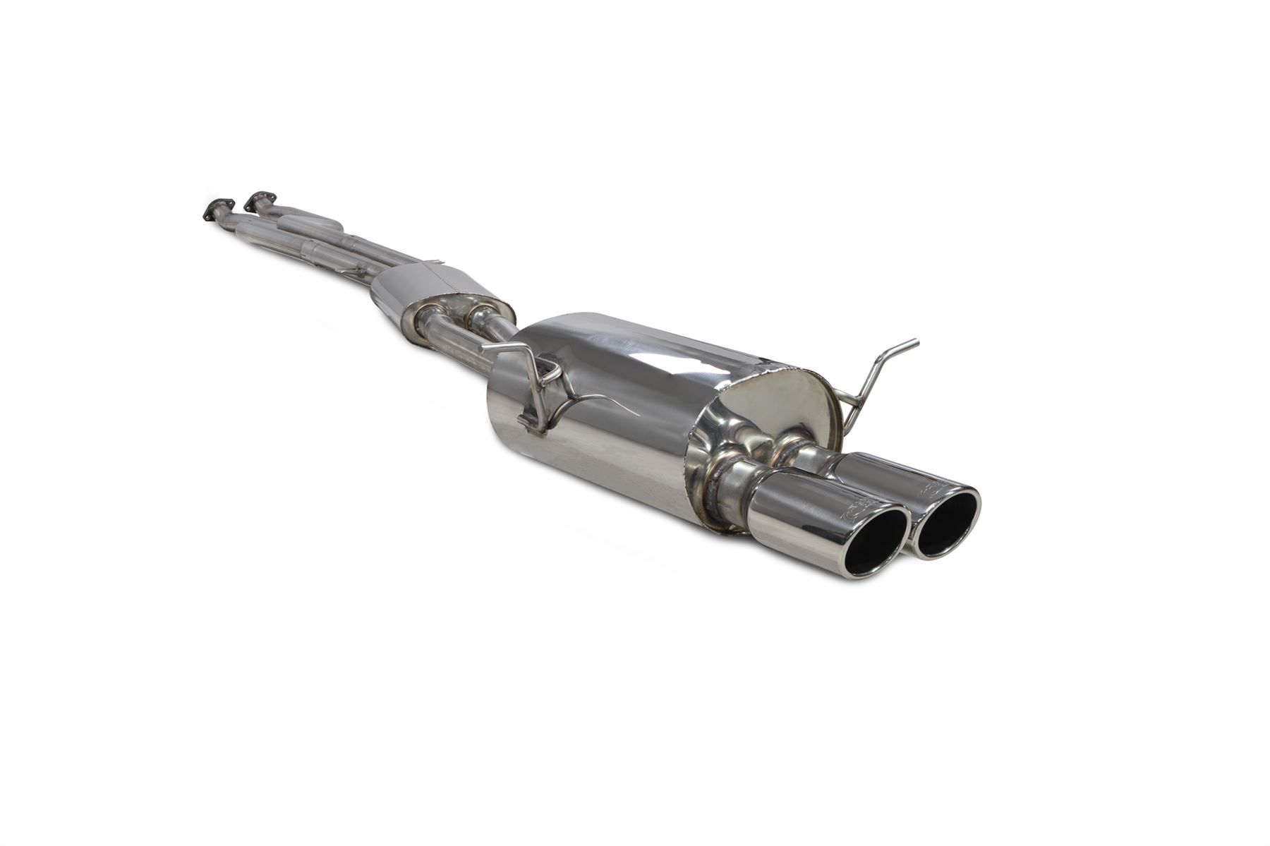 Scorpion Exhaust Cat-Back System Twin Monaco Trims BMW 325 E46 RWD Petrol 2000-2006