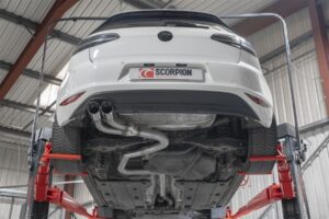 Scorpion Exhaust Cat Back System Polished Trims Volkswagen Golf GTD MK7 185PS 2013-2016
