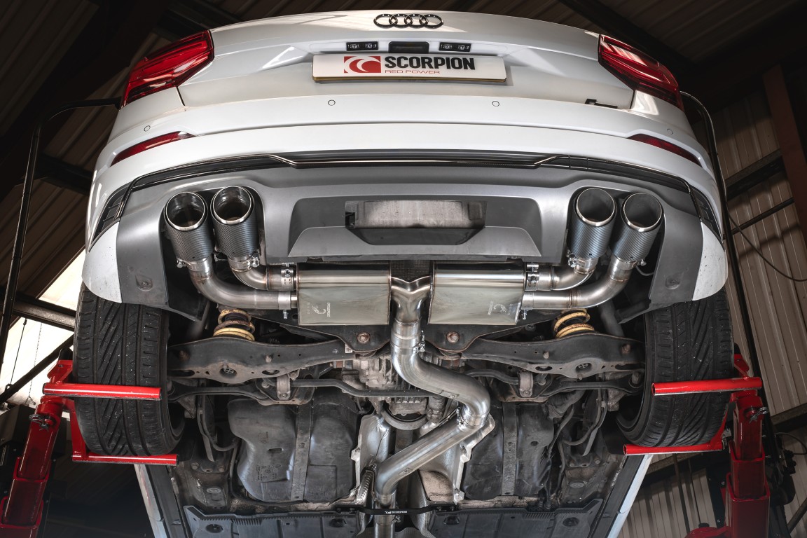 Scorpion Exhaust Non-Resonated GPF-Back System Non Valved Ascari Tailpipe Audi SQ2 2019-2026