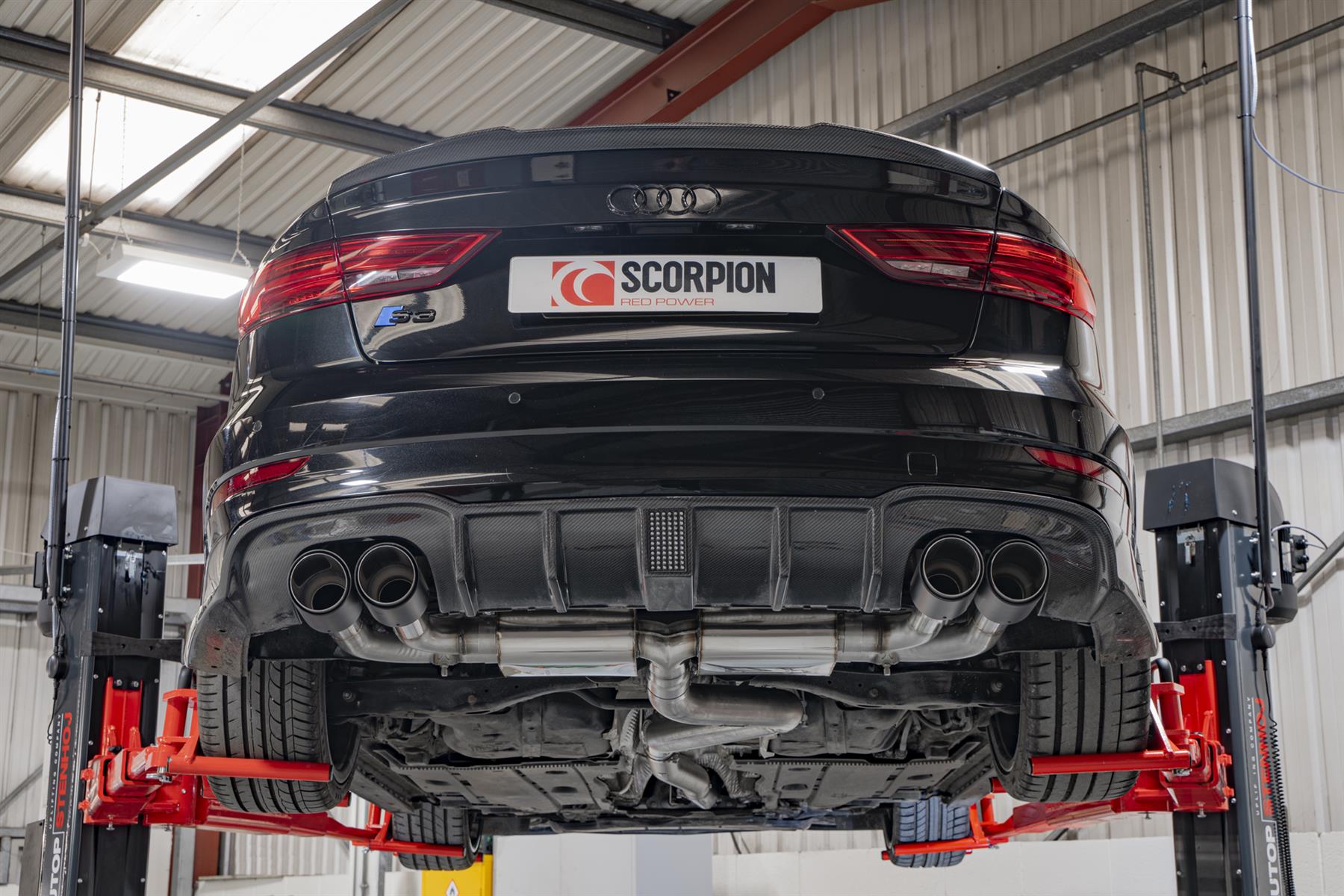 Scorpion Exhaust Non-Res/GPF Back With Valves Audi S3 Saloon 8V 2013-2020