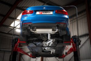 Scorpion Exhaust Non-Res Cat-Back System Carbon Trim BMW 440i F32/F33/F36 Including xDrive 2016-2018