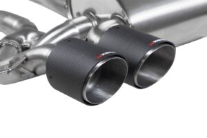 Scorpion Exhaust Half System Carbon Quad Ascari Trims BMW M3 G80 xDrive GPF Model 2021-2026