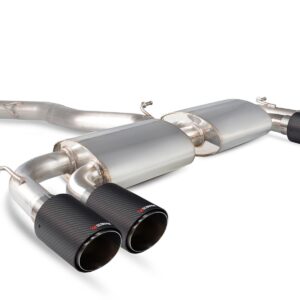 Scorpion Exhaust Non-Res Cat-Back Non-Valved (Black) Volkswagen Golf MK7 R 2014-2016