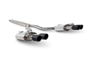 Scorpion Exhaust Cat-Back valved System Daytona Black Ceramic Tailpipe Jaguar F Type R 5.0 Coupe RWD & AWD 2014-2019