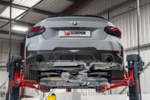 Scorpion Exhaust GPF - Back System Carbon Ascari Trims BMW 220i G42 GPF Model 2022-2026