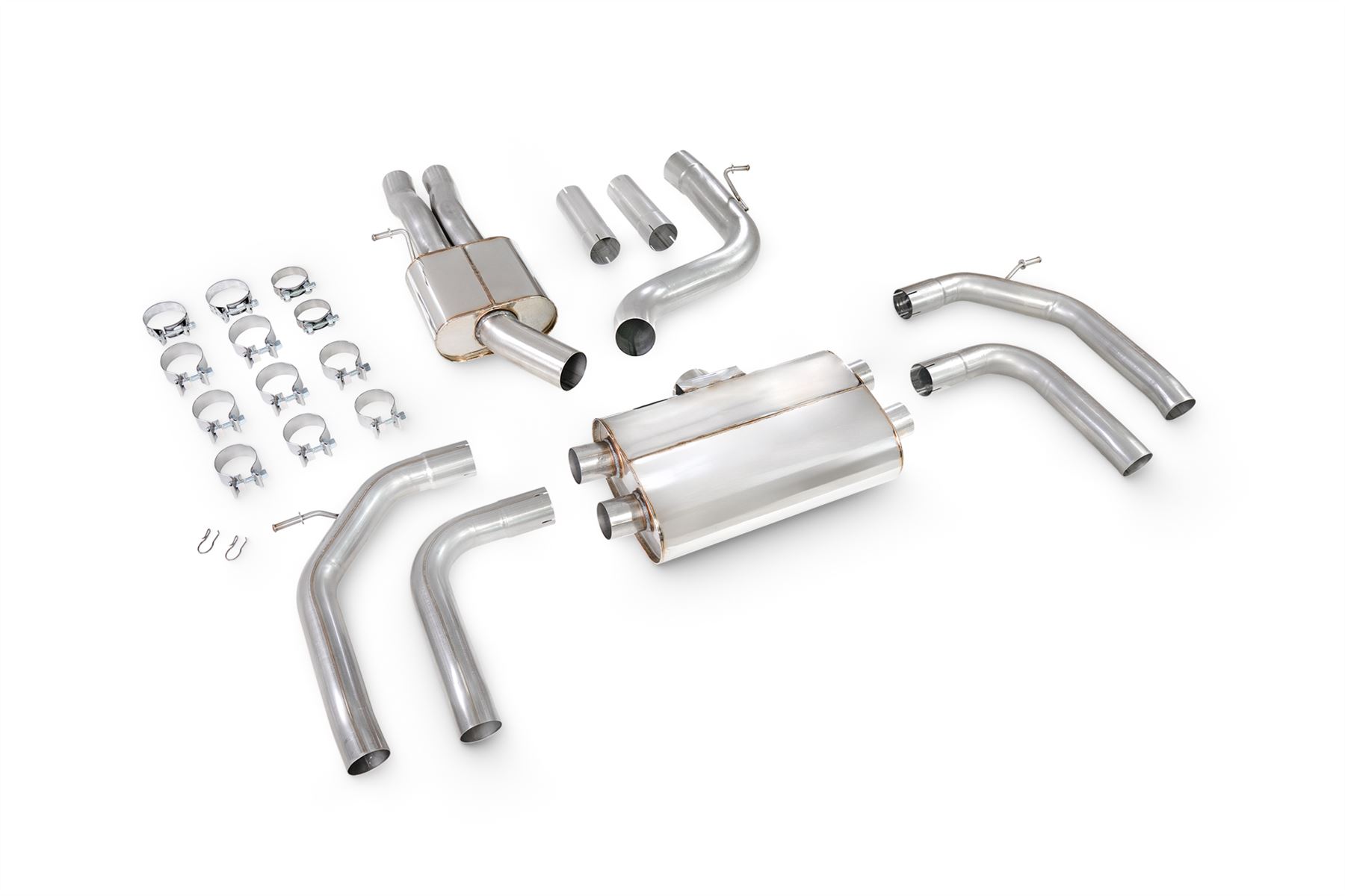 Scorpion Exhaust Resonated Cat/GPF-Back System No Valves Audi RS3 8Y Saloon 2021-2026