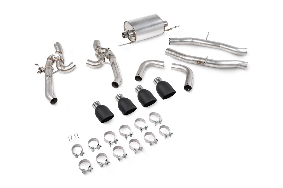 Scorpion Exhaust Half System With Valves Daytona Black Ceramic Tailpipe BMW X3M LCI GPF Model Incl. Competition 2022-2025