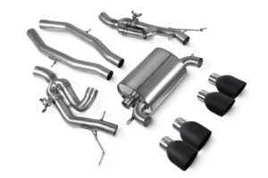 Scorpion Exhaust Half System Daytona Black Ceramic Tailpipe BMW M3 G80 ROW Non-GPF Model 2021-2026
