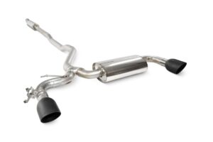 Scorpion Exhaust Tunr Resonated Cat-Back System Daytona Black Ceramic Tailpipe Mini Cooper S Clubman F54 Non-GPF Models 2015-2018