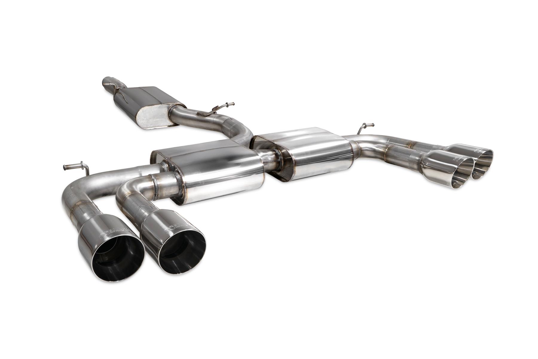 Scorpion Exhaust Resonated Cat-GPF Without Valves Audi S3 Saloon 8V 2013-2020