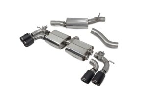 Scorpion Exhaust Res Cat-Back Valved (Black) Volkswagen Golf R MK7.5 Facelift GPF & Non-GPF Models 2017-2020