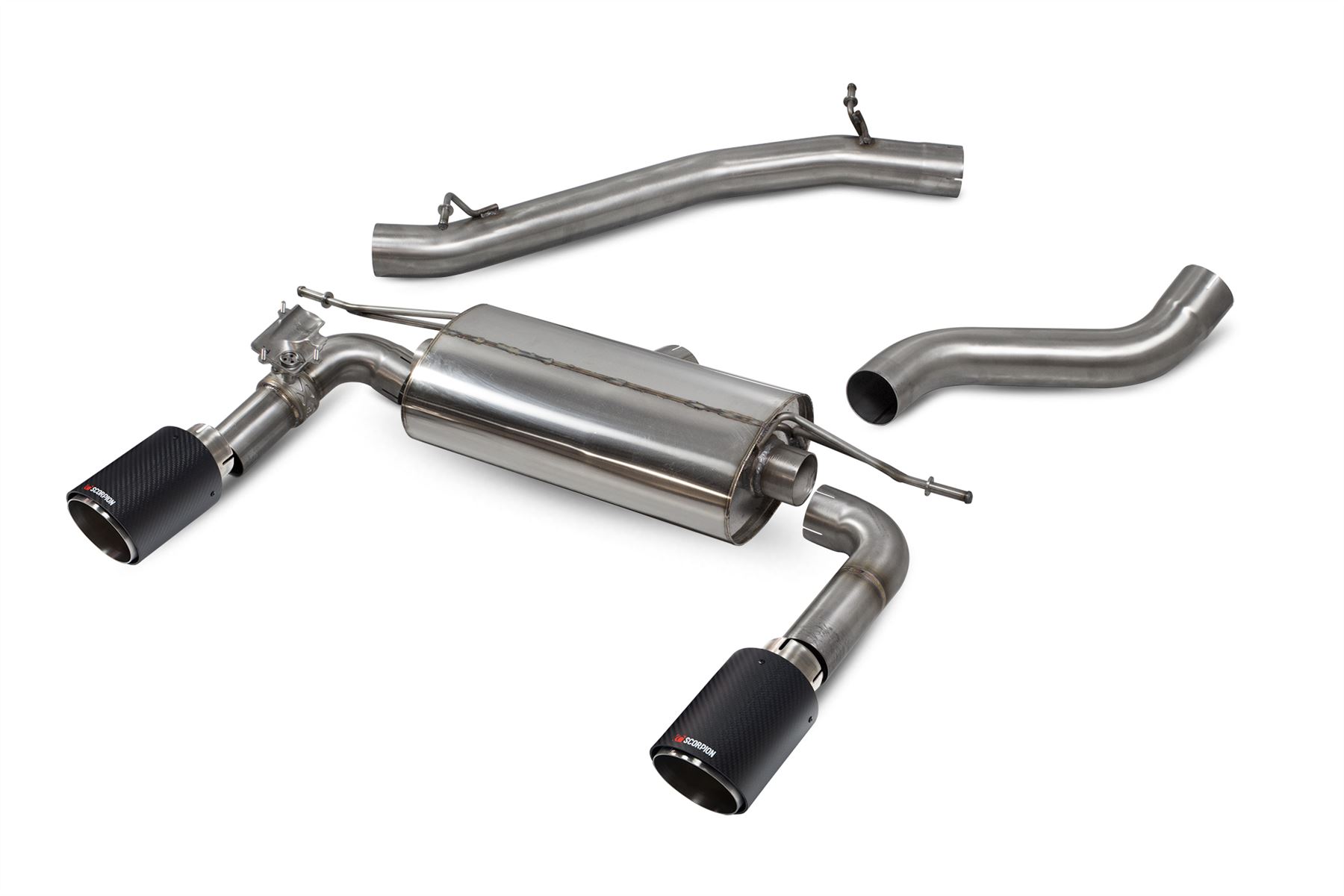 Scorpion Exhaust Non-Res Cat-Back Valved Audi TT MK3 2.0 TFSi Quattro Coupe Non-GPF Model 2014-2019