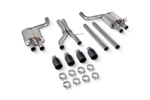 Scorpion Exhaust Cat-Back valved System Daytona Black Ceramic Tailpipe Jaguar F Type R 5.0 Convertible RWD & AWD 2014-2019