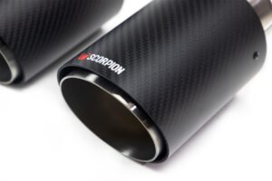 Scorpion Exhaust Twin 100mm carbon fibre Ascari trim Ascari Upgrade Kit