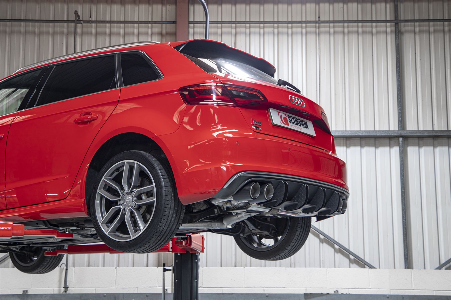 Scorpion Exhaust Res Cat/GPF-Back System With Valves Audi S3 2.0T 8V 3-Door/Sportback Pre-facelift 2013-2016