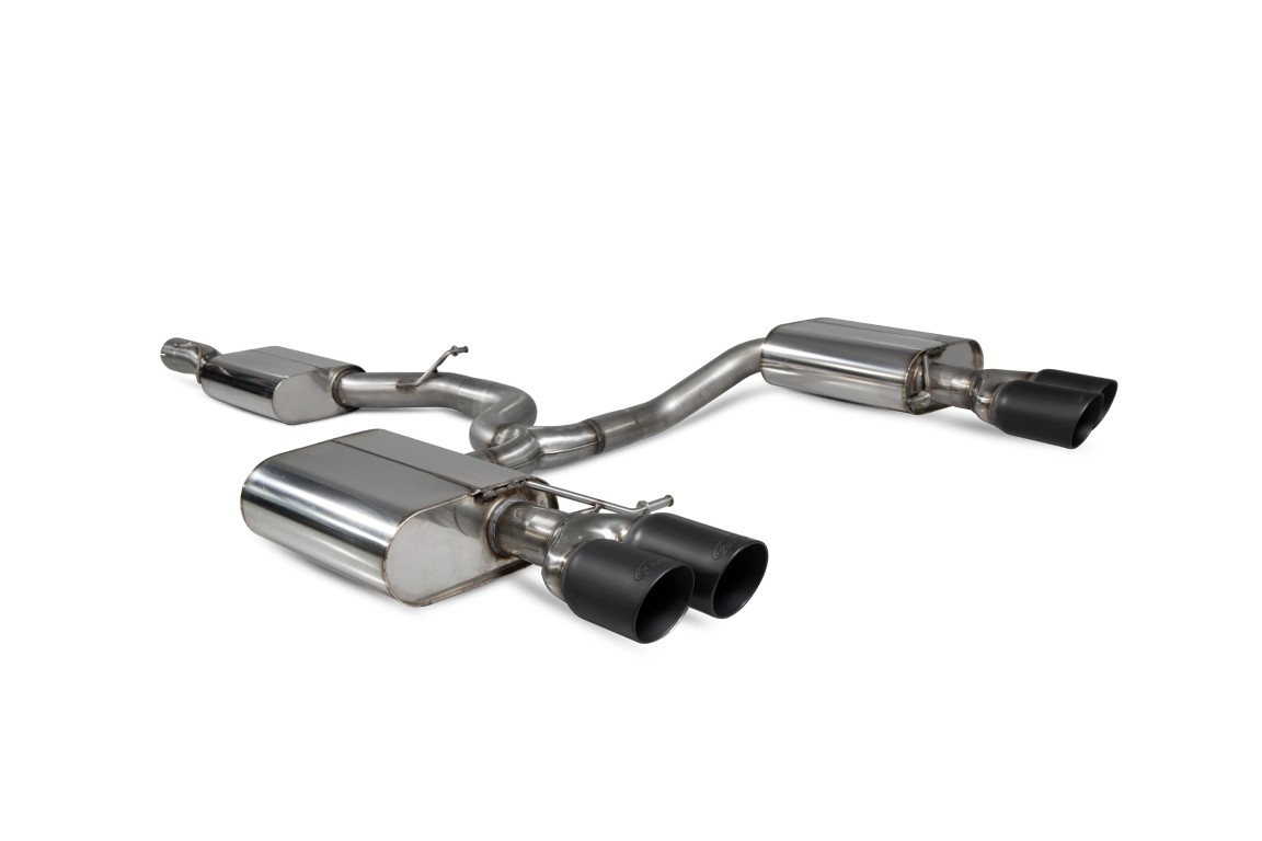 Scorpion Exhaust Resonated GPF-Back System Daytona (quad) Black Ceramic Tailpipe CUPRA Leon ST VZ 4Drive 2020-2026