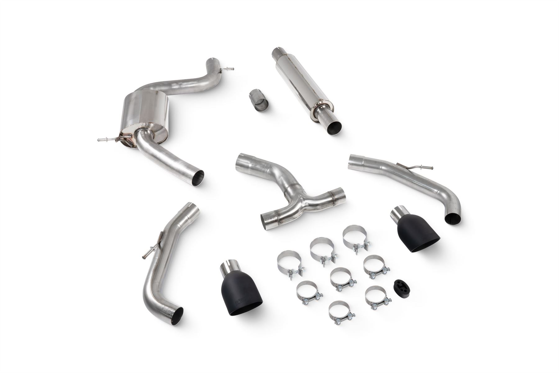 Scorpion Exhaust Resonated GPF Back Ceramic Black Seat Cupra Leon 245 2.0 Tsi 2021-2024