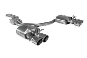 Scorpion Exhaust Resonated Half System Daytona Tailpipe Audi S4 B9 Quattro 3.0T V6 Avant Sedan Non-GPF Models 2017-2019