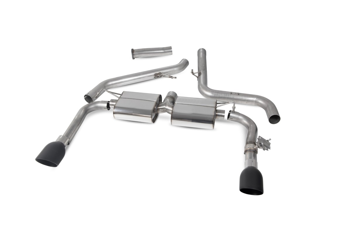 Scorpion Exhaust Non-Resonated GPF-Back With Electronic Valve Daytona Black Ceramic Tailpipe Hyundai i30N Performance GPF Model 2019-2022