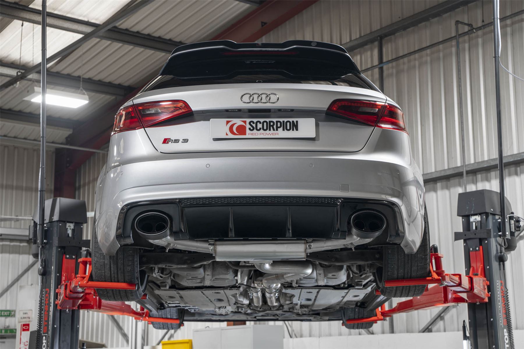 Scorpion Exhaust Non Res Cat-Back With Valves Audi RS3 8V Sportback Pre-Facelift 2015-2017