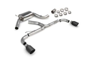 Scorpion Exhaust Resonated Predator Cat-Back System Daytona Black Ceramic Tailpipe Volkswagen Golf MK6 GTI 2.0 Tsi 2009-2013