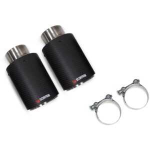 Scorpion Exhaust Twin 90mm carbon fibre Ascari trim Ascari Upgrade Kit