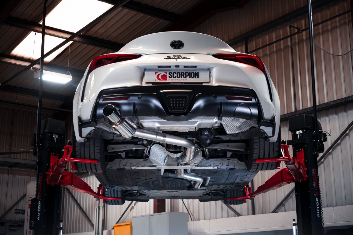 Scorpion Exhaust 80Mm Cat-Back Single Exit System Toyota Supra A90 3.0T ROW Non-GPF Model 2019-2026