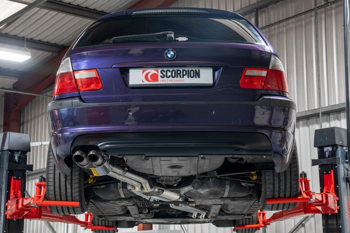 Scorpion Exhaust Cat-Back System Downturn Tailpipe BMW 320 E46 RWD Petrol 2000-2006