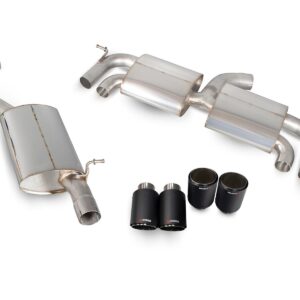 Scorpion Exhaust Res Cat-Back Non-Valved (Black) Volkswagen Golf MK7 R 2014-2016