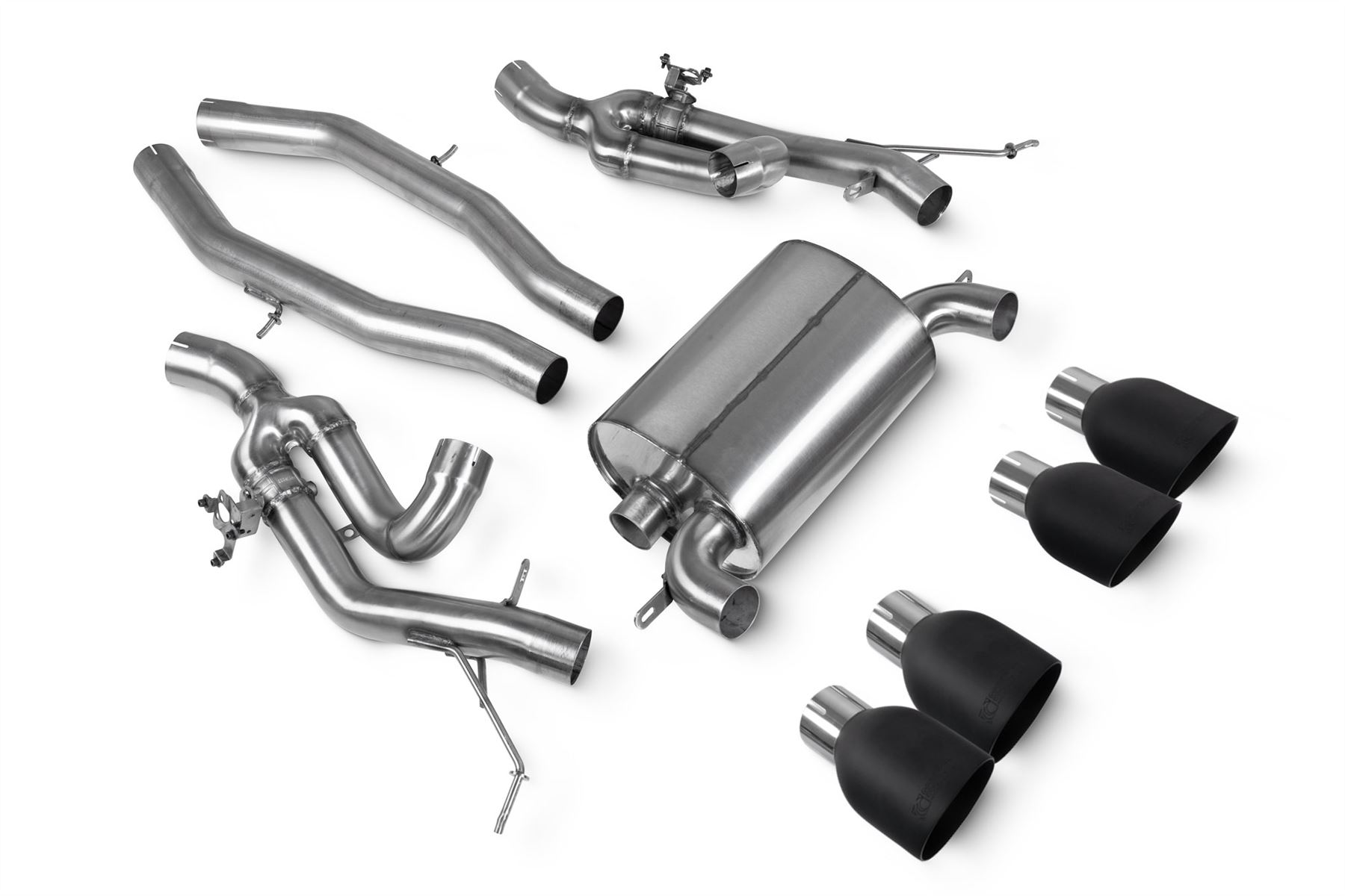Scorpion Exhaust Half System Black Ceramic Daytona Trims BMW M2 G87 ROW Non-GPF Model 2022-2026