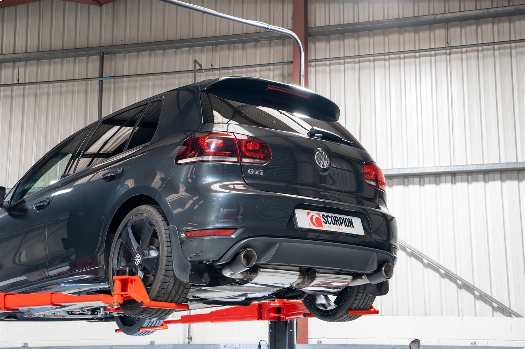 Scorpion Exhaust Non-Res Cat-Back Carbon Trims Volkswagen Golf GTI Mk6 Edition 35 2009-2013