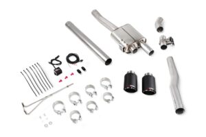 Scorpion Exhaust Tunr Non-Resonated Cat-Back System With Valve Ascari Tailpipe Mini Cooper S F56 Non-GPF Model 2014-2018