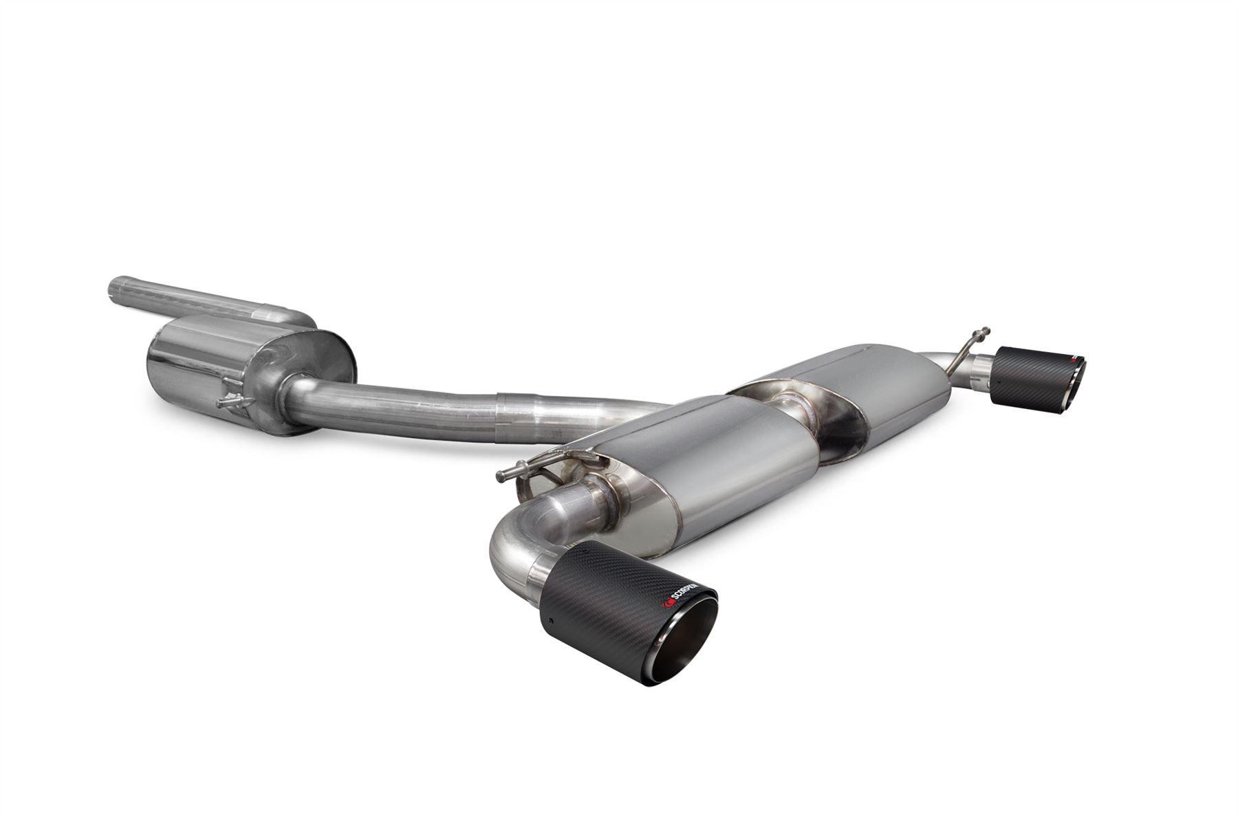 Scorpion Exhaust Res Cat-Back (Black) Volkswagen Scirocco R 2009-2017