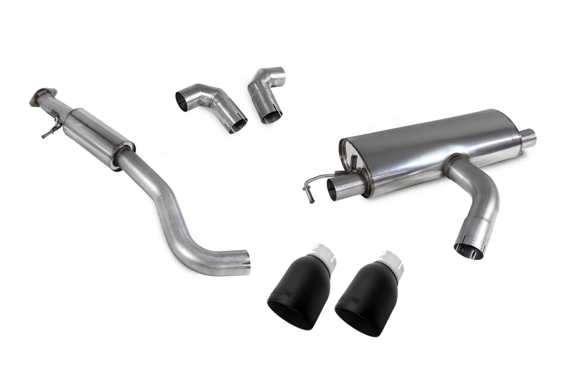 Scorpion Exhaust Resonated GPF Back System Black Toyota Yaris GR Pre-Facelift 2020-2024