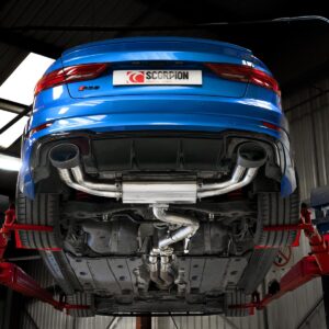 Scorpion Exhaust Non-Res Cat-Back No Valves Audi RS3 8V Saloon/Sedan Non-GPF Model 2017-2018