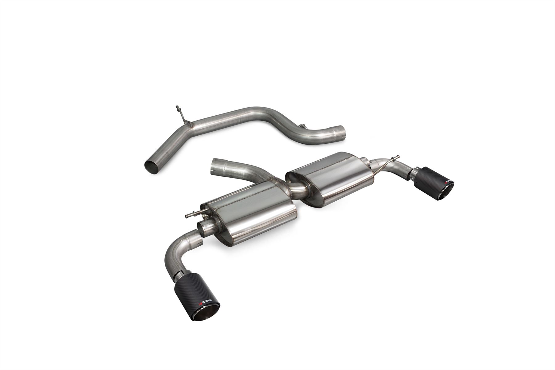 Scorpion Exhaust Non-Res Cat-Back Carbon Trims Volkswagen Golf GTI Mk6 Edition 35 2009-2013