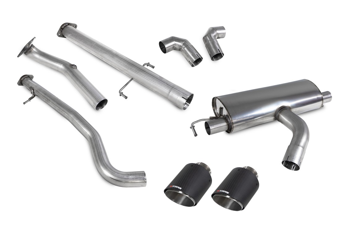 Scorpion Exhaust Non-Resonated GPF Back System Ascari Tailpipe Toyota Yaris GR Circuit Pack Pre-Facelift 2020-2024