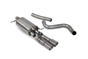 Scorpion Exhaust GPF-Back System With Electronic Valve Daytona Tailpipe Ford Fiesta MK8.5 ST 2022-2024