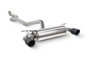 Scorpion Exhaust Non-Resonated Cat-Back System With Valve Daytona Black Ceramic Tailpipe BMW M135i (F20/F21) Including xDrive 2012-2016