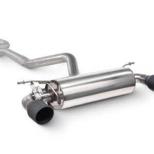 Scorpion Exhaust Non-Resonated Cat-Back System With Valve Daytona Black Ceramic Tailpipe BMW M135i (F20/F21) Including xDrive 2012-2016