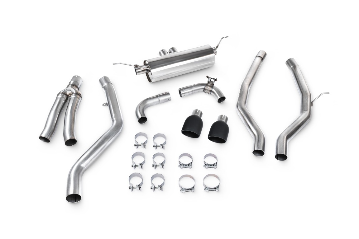 Scorpion Exhaust Cat-Back Daytona Black Ceramic Tailpipe Toyota Supra A90 3.0T ROW Non-GPF Model 2019-2026