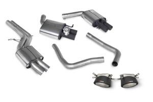 Scorpion Exhaust Resonated Half System With Trims Ascari RS Tailpipe Audi RS7 C7 2013-2018