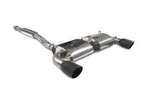 Scorpion Exhaust Non-Resonated Cat-Back System Daytona Black Ceramic Tailpipe Toyota GT86 2012-2025