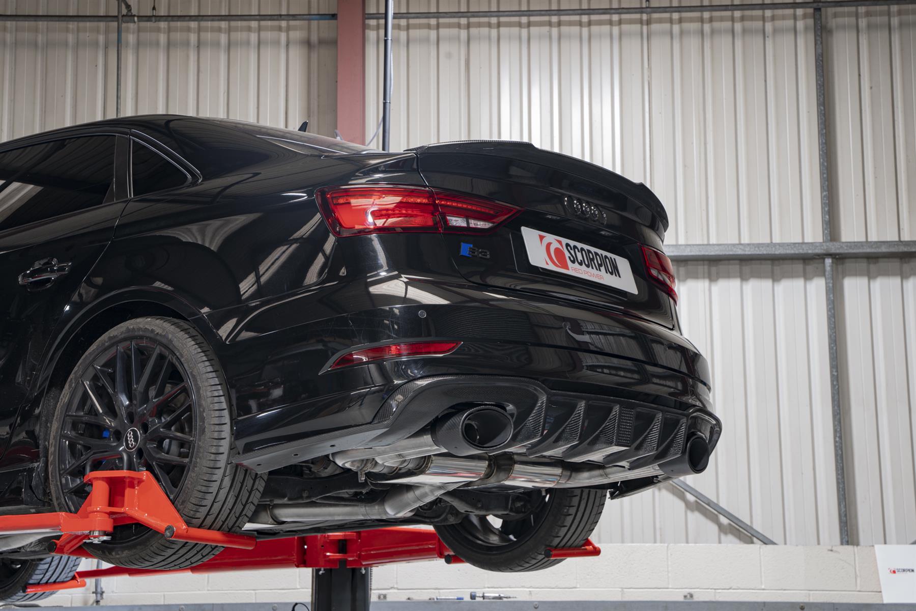 Scorpion Exhaust Resonated Cat-GPF With Valves Audi S3 Saloon 8V 2013-2020