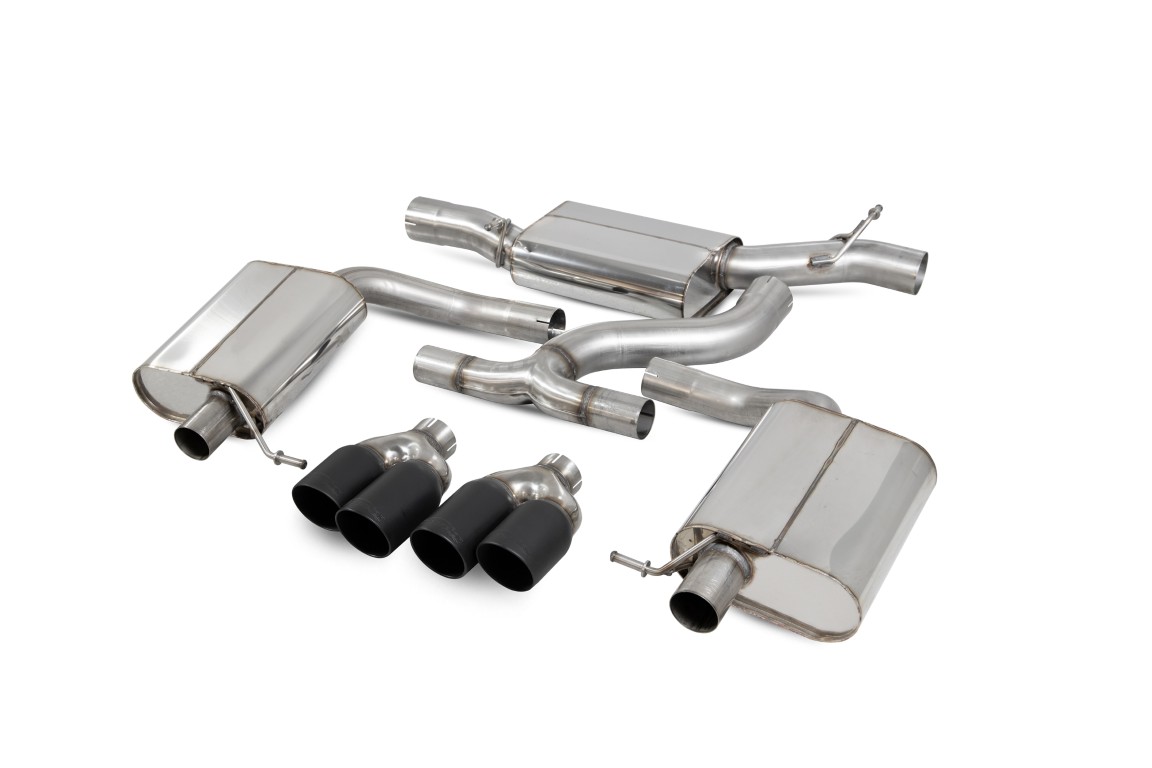 Scorpion Exhaust Resonated GPF-Back System Daytona (quad) Black Ceramic Tailpipe CUPRA Leon ST VZ 4Drive 2020-2026