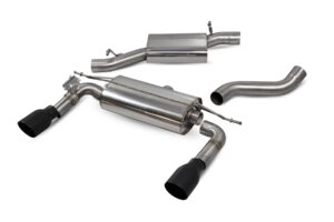 Scorpion Exhaust Res Cat-Back Valved (Black) Audi TT MK3 2.0 TFSi Quattro Coupe Non-GPF Model 2014-2019