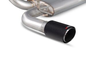 Scorpion Exhaust Non-Resonated Cat-Back System Ascari Tailpipe Fiat 695 Abarth 1.4 Garrett Turbo 2008-2018